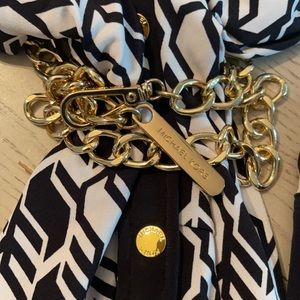 Michael Kors black and white knee length dress. XS